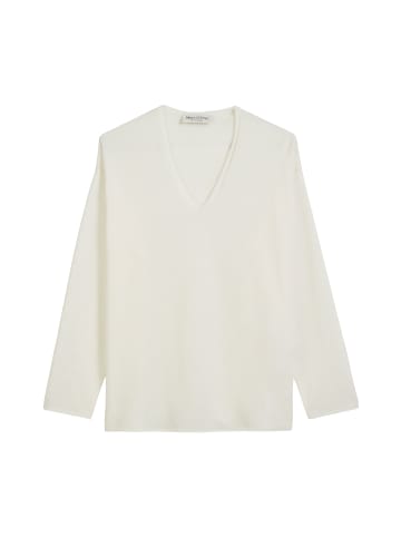 Marc O'Polo Feinstrick-Pullover loose in white cotton