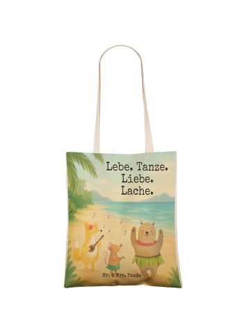 Mr. & Mrs. Panda Umhängetasche Waldtiere Aloha Design mit Spruch in Weiß