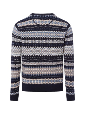 Nils Sundström Pullover in blau ecru - 0001