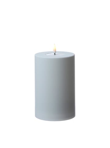 Deluxe Homeart LED Kerze MIA für Innen/Außen flackernd H: 15cm D: 10cm in weiß