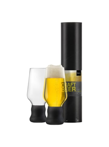 Eisch 2er Set Bierbecher Craft Beer Experts 450 ml in schwarz