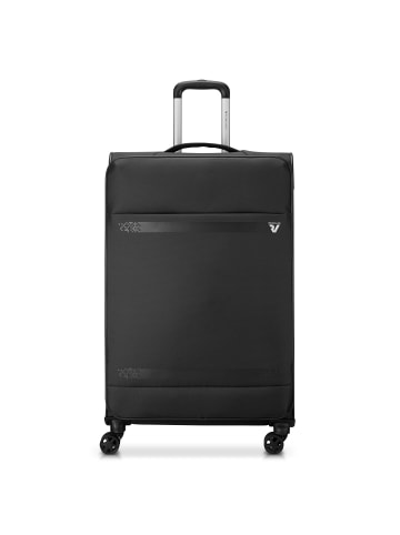 Roncato Jazz 4.0 4 Rollen Trolley L 78 cm mit Dehnfalte in schwarz