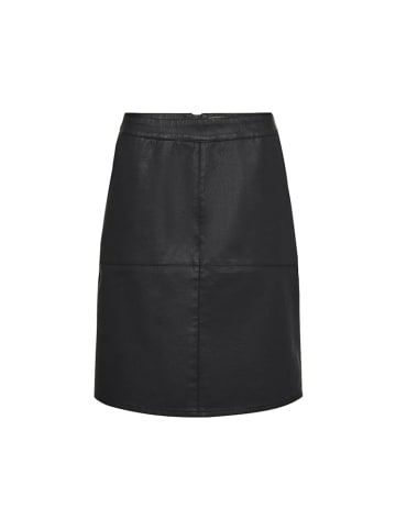 soyaconcept Lederimitatrock für Damen in schwarz