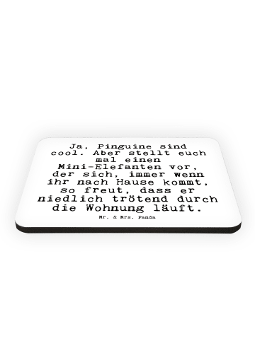 Mr. & Mrs. Panda Magnet Ja, Pinguine sind cool.... mit Spruch in Weiß