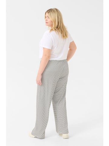 KAFFE curve Strickhose KCemma Loose fit in Chalk/Black Deep Stripe