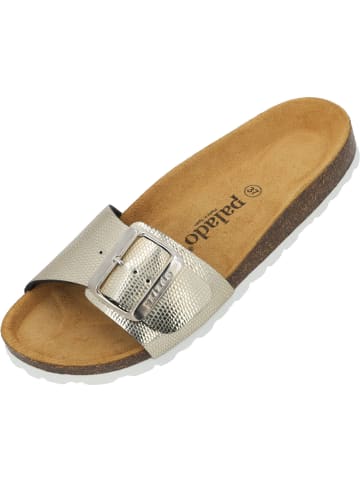 Palado Pantoletten in gold schwarz