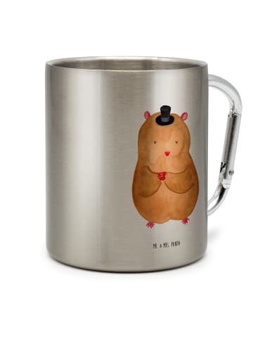 Mr. & Mrs. Panda Thermobecher Hamster Hut ohne Spruch in Silber