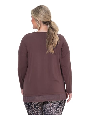 MIAMODA Langarmshirt in haselnussbraun
