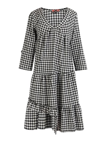 myMo ROCKS Damen Midikleid in Schwarz Weiss