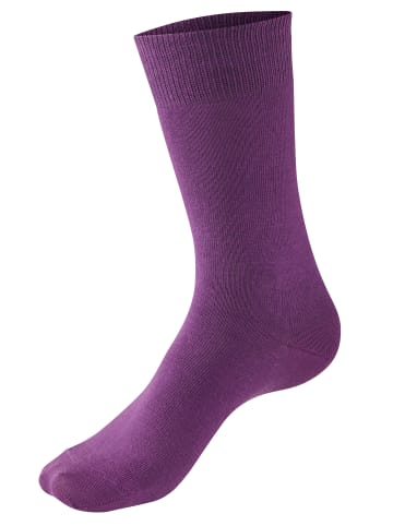 H.I.S Basicsocken in taupe, beige, pflaume, jeans, lila, beere, rosa