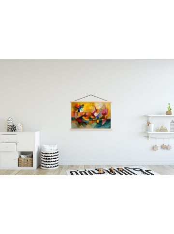 MuchoWow Lehrtafel / Wandbehang Gelb