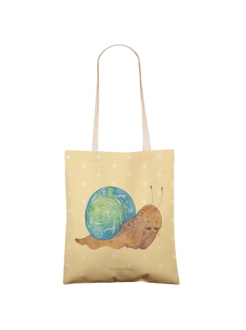 Mr. & Mrs. Panda Stoffbeutel Schnecke Sir ohne Spruch in Gelb Pastell