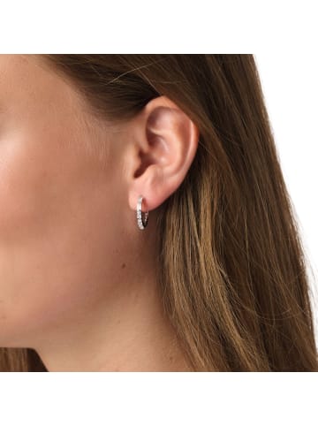 Tom Tailor Creolen Silber 925, rhodiniert in Silber