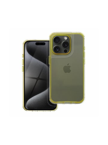COFI 1453 Matrix Clear Case Handyhülle kompatibel mit iPhone 16 Gelb in Gelb