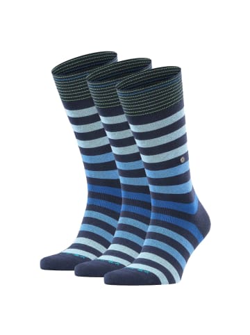 Burlington Socken 3er Pack in Dunkelblau/Hellblau