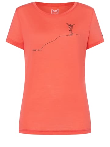 super.natural Merino T-Shirt in orange