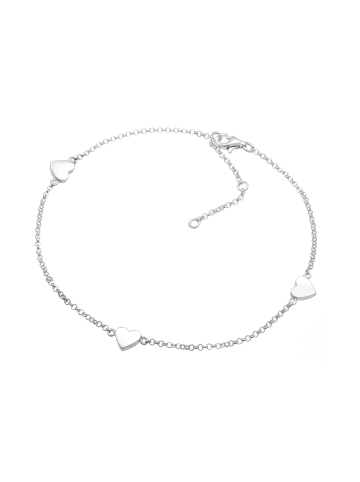 Nenalina Fußschmuck 925 Sterling Silber Herz in Silber