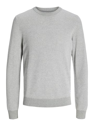 Jack & Jones Strickpullover in Light Grey Melange