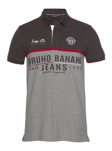 Bruno Banani Poloshirt in grau-anthrazit