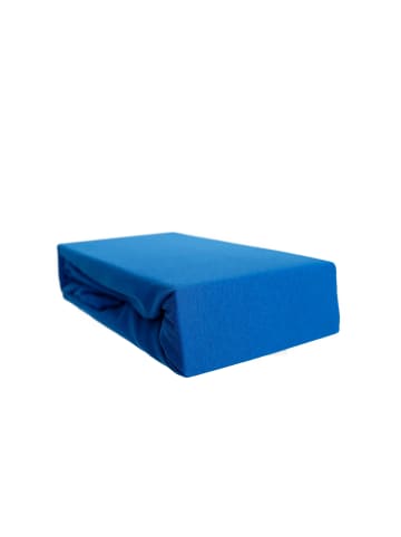 COFI 1453 Spannbettlaken 100% Baumwolle 180-200x200 cm in Blau