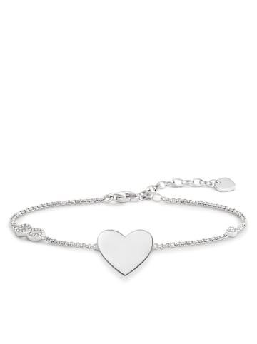 Thomas Sabo Armband Herz Mit Infinity in silber, weiß