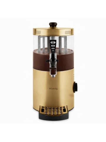 HKoenig Heiße Schokolade Spender SHK802, Edelstahl, 3 L , Gold, 1200 W