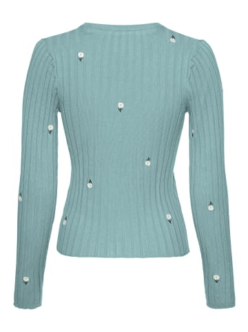 Kangaroos Strickjacke in mint-geblümt