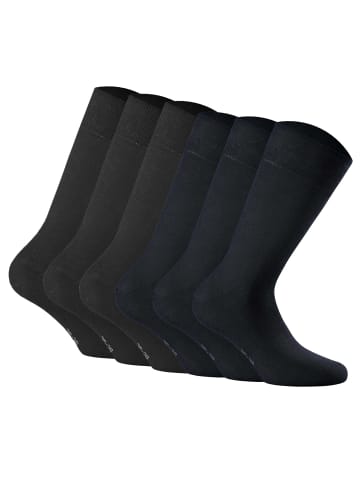 Rohner Socken 6er Pack in Schwarz/Marine