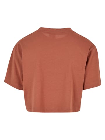 Urban Classics Cropped T-Shirts in terracotta