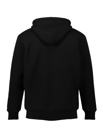 JP1880 Sweatjacke in schwarz