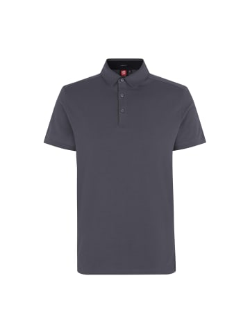 IDENTITY Polo Shirt stretch in Silver grey