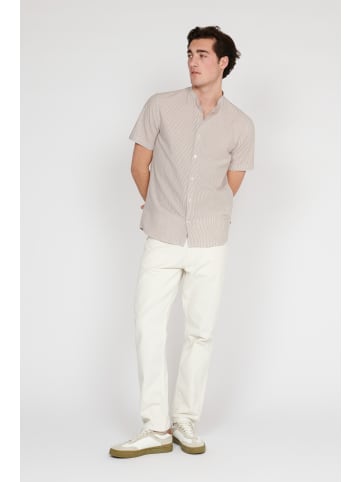 Matinique Kurzarmhemd MAtrostol Gerade Passform in Walnut