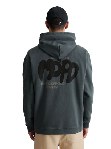 Marc O'Polo DENIM Hoodie relaxed in Peppercorn Grey