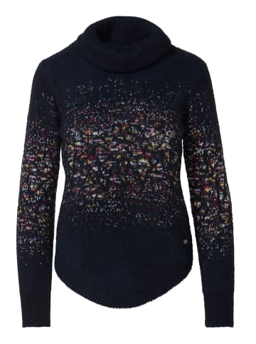 KOROSHI Weicher Damenpullover im Jacquardmuster in SCHWARZ