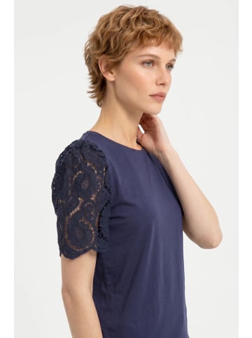 Alexa Dash Blouse in Dunkelblau