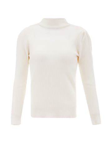nelice Damen Strickpullover in Wollweiss