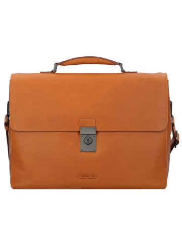 Leonhard Heyden Ottawa Messenger RFID Leder 40 cm Laptopfach in orange