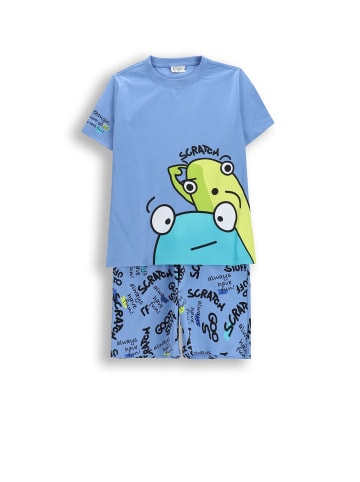 Coccodrillo Jungenpyjama in blau