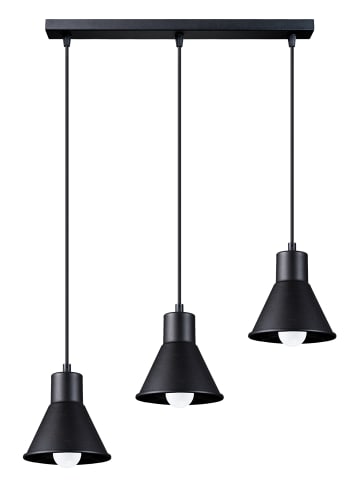 Nice Lamps Hängeleuchte MARTINA 3 Schwarz [E27] (L)45cm (B)14cm (H)120cm