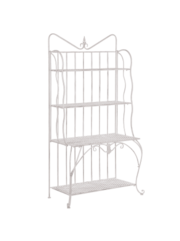 Beliani Badezimmerregal PAVONA in Beige - (W) 94 x (H) 170 x (L) 50 cm