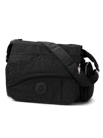 Bag Street Umhängetasche Nylon schwarz ca. 32cm