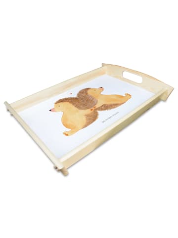 Mr. & Mrs. Panda Tee Tablett Igel händchenhaltend ohne Spruch in Weiß