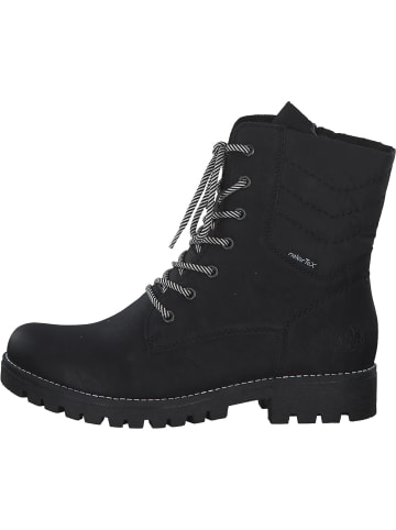 rieker Schnürstiefel in schwarz/schwarz