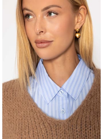 SASSYCLASSY Bluseneinsatz in Blau