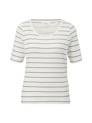 s.Oliver T-Shirt in 99G3_wollweiß