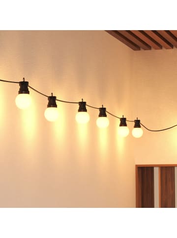 Atmosphera Créateur d'intérieur Solar-LED-Lichterkette SOA, 10 Glühbirnen in Schwarz, 800 cm
