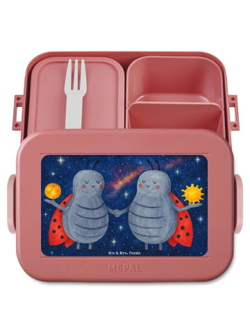 Mr. & Mrs. Panda Frühstücksbox Sternzeichen Zwilling Design ohne... in Rot Pastell