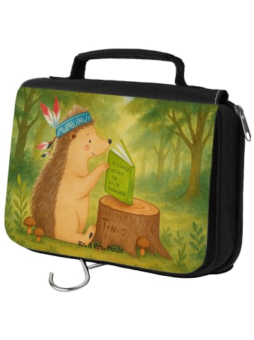 Mr. & Mrs. Panda Beauty Case Igel Federschmuck Design ohne Spruch in Weiß