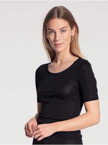 Calida Top kurzarm in Schwarz