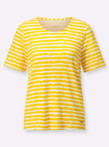 WITT WEIDEN Ringelshirt in sonnengelb-ecru-geringelt